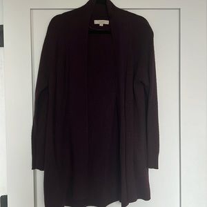 Loft dark purple cardigan